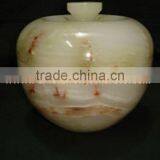 GOOD QUALITY FACTORY PRODUCUNG ONYX CANDY JARS POTS HANDICRAFTS thumbnail-1