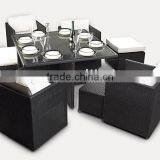 Patio Rattan Garden Wicker Dining Set thumbnail-1