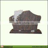 Multicolor Red Tombstone,Granite Tombstone, Red Headstone thumbnail-1