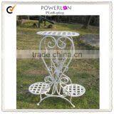 Patio Decoration Wrought Iron 3 Tier Flower Pots Wholesale thumbnail-1