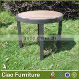 Outdoor Waterproof Teakwood on Top Small Side Table thumbnail-1