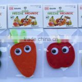 hot sale eco friendly new products promotional gift wholesale ornaments felt fabric apple bug carrot and pear on alibaba express