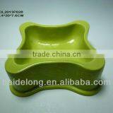 Novelty Green Color Pet Bowls thumbnail-1