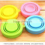 2015 Silicone Cup Brand New FDA Silicon Fold Travel Cup MOQ is 500 Pieces thumbnail-3