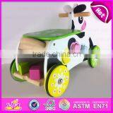 2015 Excellent Useful Kids Wooden Tricycle With Blocks W16A019 thumbnail-3