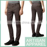 Slim Fit Casual Men Trousers Wholesale 2016 New Arrival Stretch-cotton Twill Pants For Men