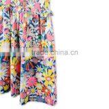 Bright Floral Collage Print Sleeveless Cotton Flower Girls Dress Boutique Girl Clothing Kids Party Dresses HSD5945 thumbnail-5
