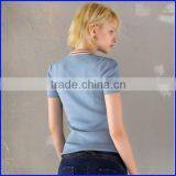 Factory Direct Sale 100% Cotton Women Polo T-shirt/tshirt Wholesale thumbnail-3
