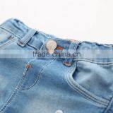 Summer New Hot Shorts Lace Butterfly Denim Jeans For Kids Girl thumbnail-3