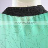 GREEN Georgette Shaded CAFTAN Kaftan Tunic Poncho Zip Cover up thumbnail-5