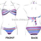 Special Nice Twist Cup Nylon Spandex Bandeau Bikini Swimsuits.