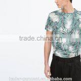 New Collection Korean Floral Print T Shirt, Mens Sublimation T Shirt, Beach Wear thumbnail-3