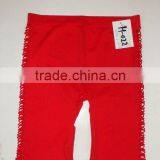 Hot Red Yong Girl Seamless Half Length Legging thumbnail-1