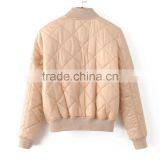 Runwaylover EY1063C Women New Fashion 100% Cotton Baseball Jackets thumbnail-3