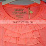 Fashion Children Girl Fluorescent Color T-shirt With Puckering thumbnail-3