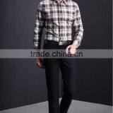 Wholesale Cotton Long Sleeve Plaid Casual Men Shirts Men Clothes thumbnail-4