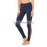 Unique Side Lace-up Details Interlace Legging High Waist Women's Yoga Pants thumbnail-3