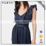 2017 Summer Fashion Long Floral Sexy Women Jumpsuit thumbnail-3