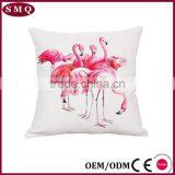 Lover Bird New Design Painting Natural Linen Back Rest Pillow Cover thumbnail-3