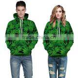 Hot Sale Leaves Digital Printing Leisure Hoodies for Couple thumbnail-1