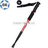High Quality Rubber Grip 4 Sections Telescopic Trekking Pole Outdoor Walking Alpenstock 6061 Aluminium Alloy Hiking Stick thumbnail-3