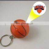 New Type Projector Basketball Promotion Ball Keychain