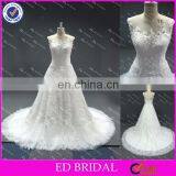 LN10 2016 Lastest Designs China Supplier Reliable Manufacture See Through Back Real Sample Picture Wedding Gown thumbnail-1