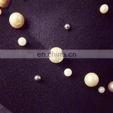 New Style Pearl High Quality Fashinal Felt Fedora Hat thumbnail-6