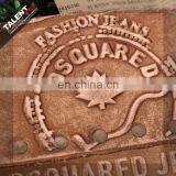 Custom Embossed Split Jeans Leather Tags Label for Apparel thumbnail-1