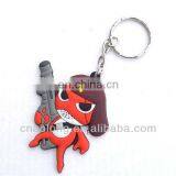Cute Promotion Style Item Custom Embossed Logo Soft Pvc Keyring/rubber Keychain