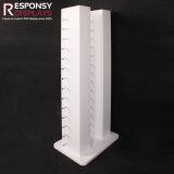 Floor Double Pillars Wood Sunglasses Display Rack With Chroming Metal Pins thumbnail-2