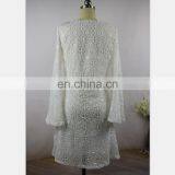 2019 New Fashion Autumn Women Dress Flutter Sleeve Fashion White Lace Mother Girls Dresses (this Link for WOMAN) thumbnail-4