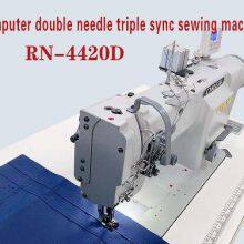 Car Seat Sewing Machine Three Synchronous Double Needle Thick Sewing Machine Automatic Thread Cutting Automatic Presser Foot Sofa Sewing RN-4420D thumbnail-1