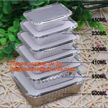 Takeaway Box Aluminium Foil Food Container,Take Away 250ml ALUMINIUM FOIL CONTAINERS With LIDS,no-wrinkle Baking Aluminium Container thumbnail-5
