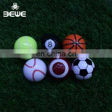 Wholesale Cheap Gift Item Customized Surlyn Sports Pattern Golf Ball