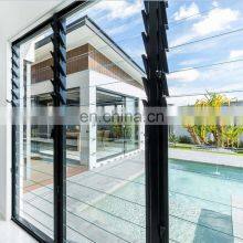 aluminum frame fixed louver window  glass and  louver glass for house