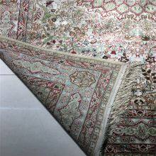 5x8ft Green Color Fine Quality Handmade Silk Persian Carpet for Home Decor thumbnail-5