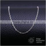 Wholesale Fashion Jewelry Rhodium Plated Cheap Cable Chain Necklace thumbnail-1