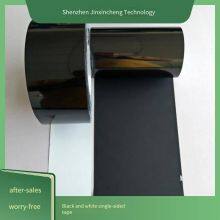 99.9% Fully Light-blocking Ultra-thin 0.05 White Adhesive Pet Black-and-white Single-sided Tape, Soft and Non-curling Led Tape thumbnail-4