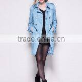 Plus Size Autumn Winter Solid Color Turn-down Collar Embroidery Long-sleeved Jacket Women's Clothing Coats Autumn Winter Coats thumbnail-1