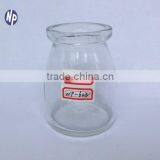 wholesale sterilize mini cheese clear glass milk pudding bottle