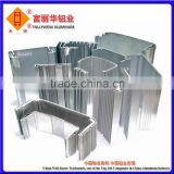 Different Surface Treatment / Color Anodized / Powder Coated Extrusion Aluminum Profile for Windows / Doors / Solar Panel Frame