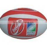 Orange And White Rugby Ball