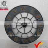 Sturdy Aged Retro Style Metal Wall Art Clock
