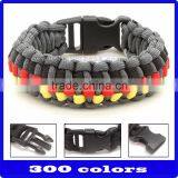 Wholesale Webbing Cross Paracord Bracelet for Sport thumbnail-1