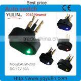 China Feature 12mm 12VDC 30A Green Led Auto Illuminated Switch thumbnail-1