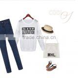 New 98% Cotton and 2% Skinny Scratch Spandex Denim Jeans For Ladies thumbnail-2