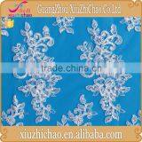 ZP0005-M Wholesale Luxury Bridal Muslim Wedding Lace Fabric White Beaded Wedding Dress thumbnail-3