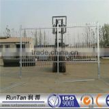 ISO9001 and CE factory hot dipped galvanized or powder coated ornamental steel fence for construction since 1989