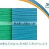Colorful Fine ribbed rubber sheet